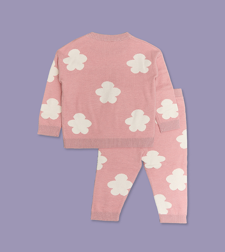 Patterned Furry Clothing Set
