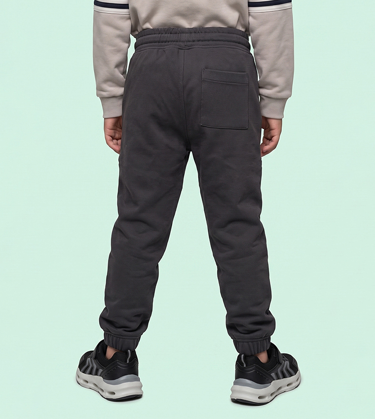 Solid Joggers with Drawstring Waist