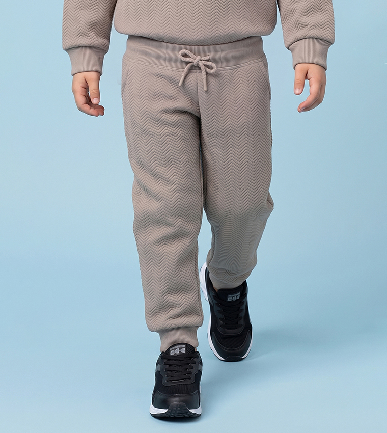 Textured Sweatsuit Set
