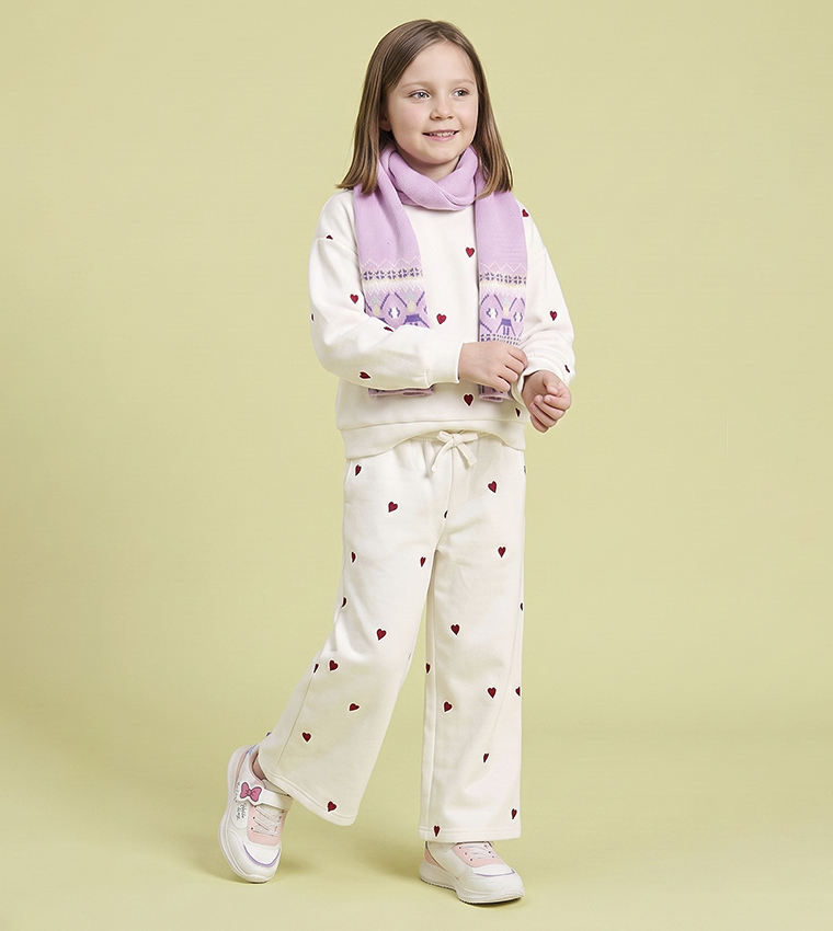 Patterned Sweatsuit Set