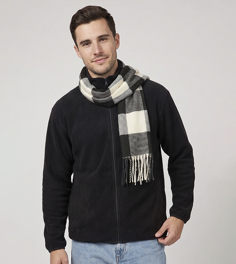 Solid Jacket with Zipper Closure