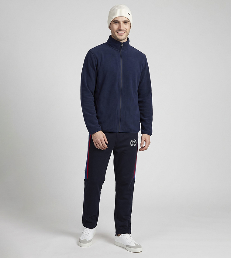 Solid Jacket with Zipper Closure