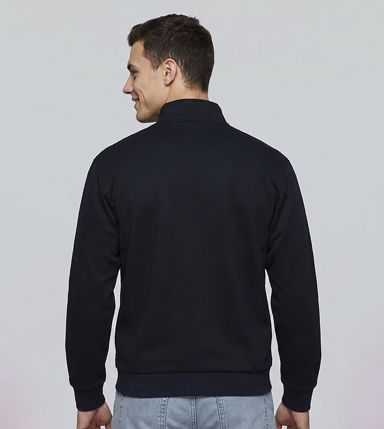 Solid Jacket with Zipper Closure