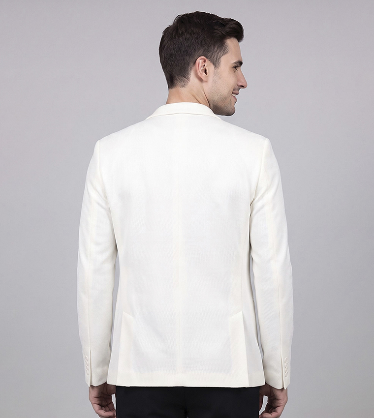 Solid Single Breasted Blazer