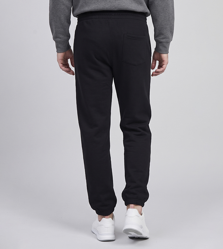 Solid Joggers with Drawstring Waist