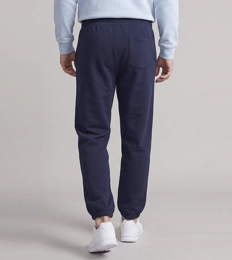 Solid Joggers with Drawstring Waist