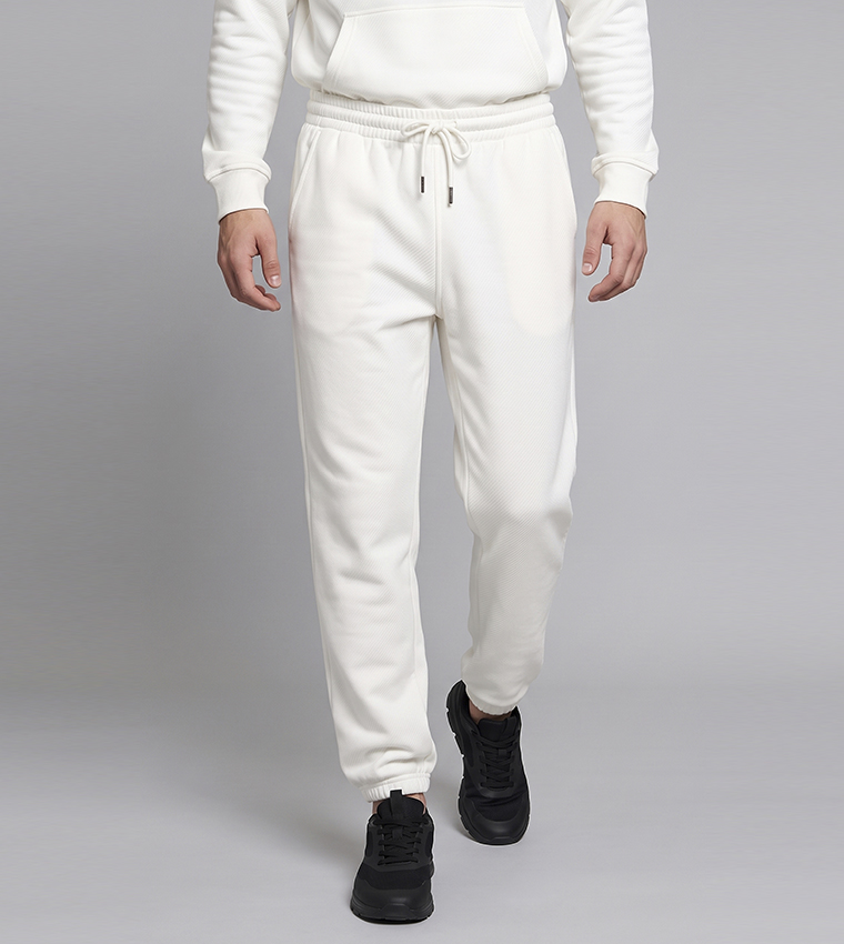 Solid Joggers with Drawstring Waist
