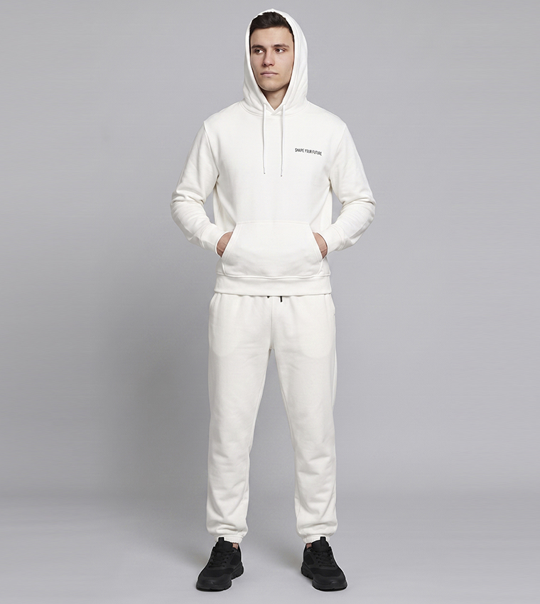 Solid Joggers with Drawstring Waist