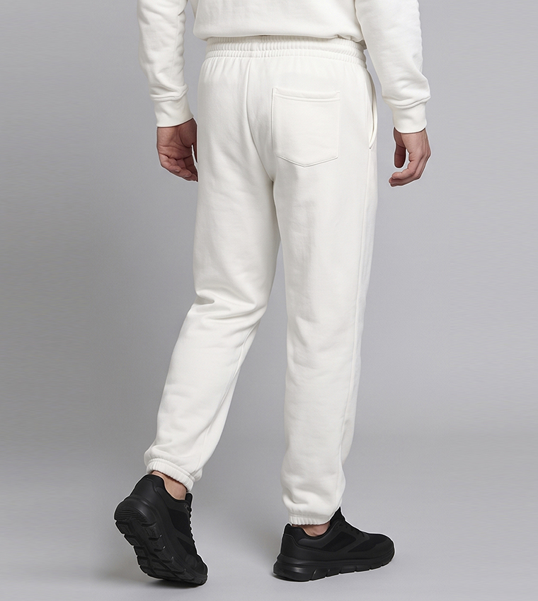 Solid Joggers with Drawstring Waist