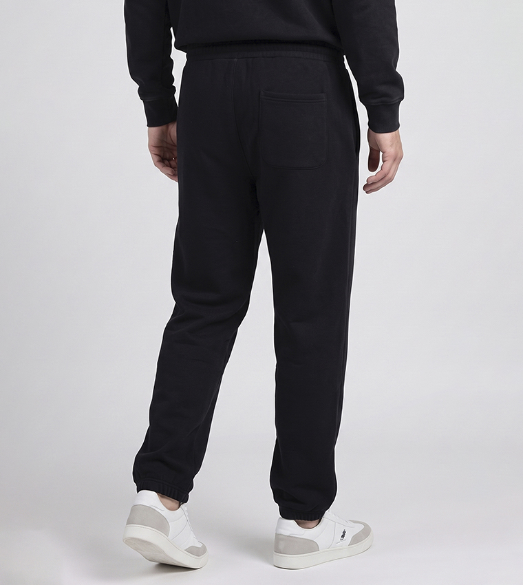 Solid Joggers with Drawstring Waist
