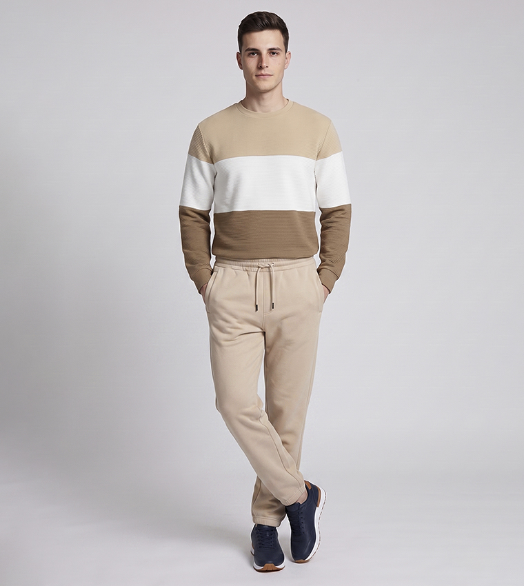 Solid Joggers with Drawstring Waist