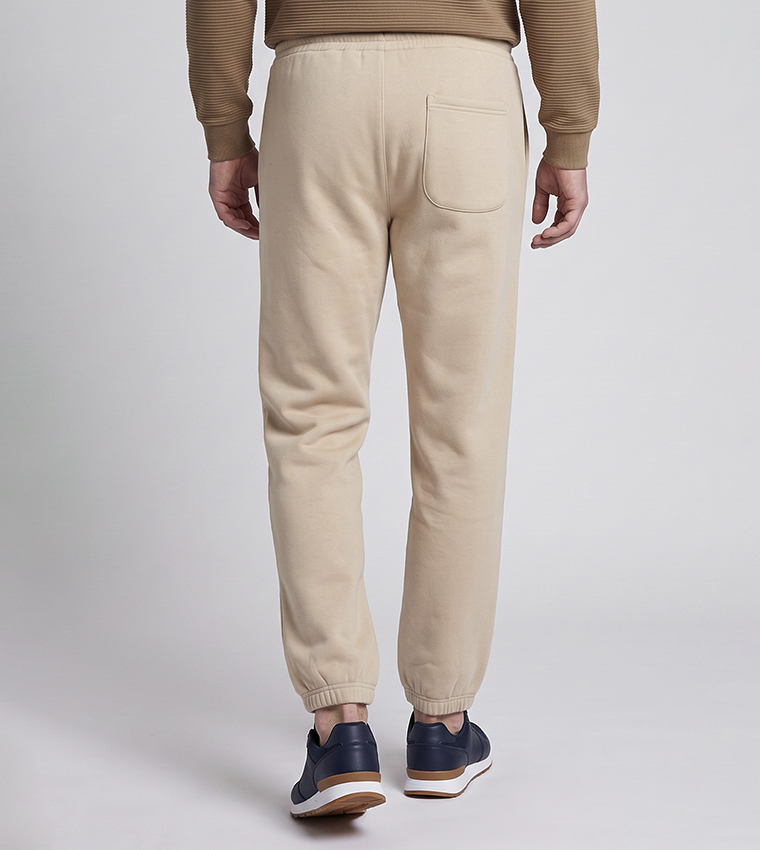 Solid Joggers with Drawstring Waist