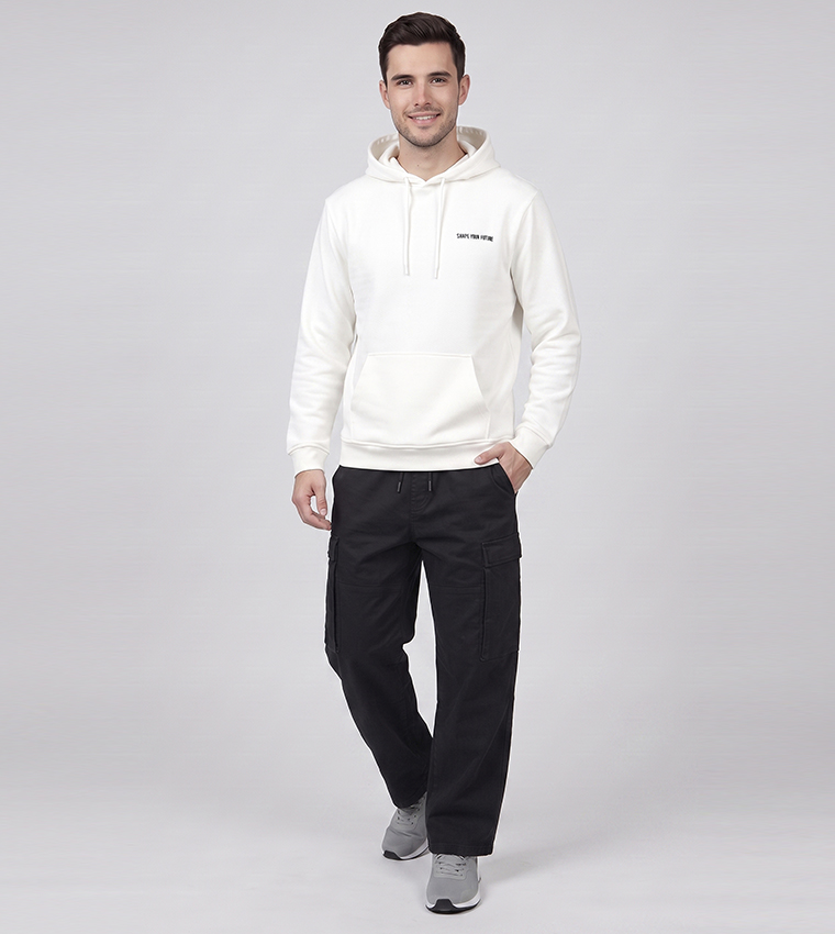 Solid Jogger Fit Pants with Drawstring Waist