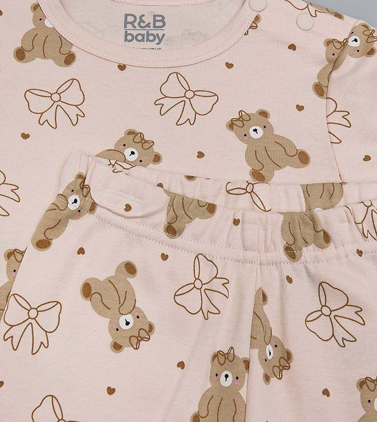 4-Piece Printed Clothing Sets