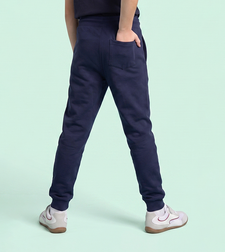 Solid Joggers with Drawstring Waist