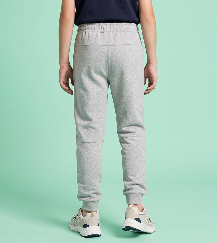 Solid Joggers with Drawstring Waist