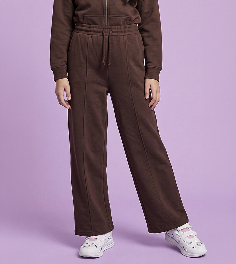 Solid Sweatpants with Drawstring Waist