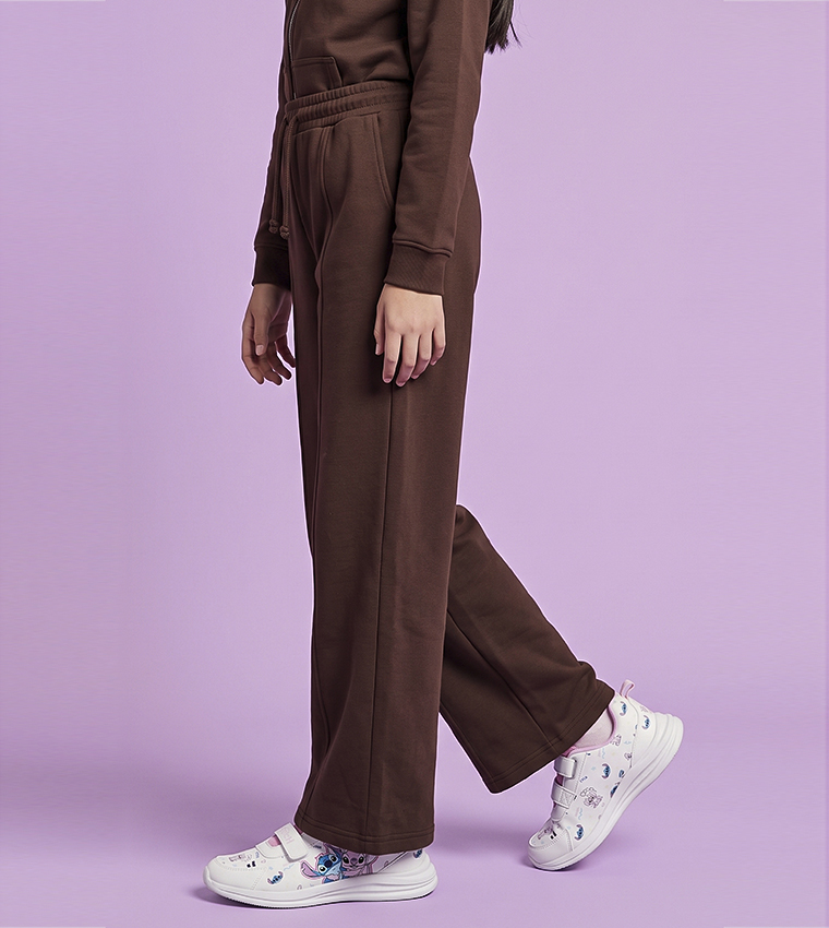 Solid Sweatpants with Drawstring Waist