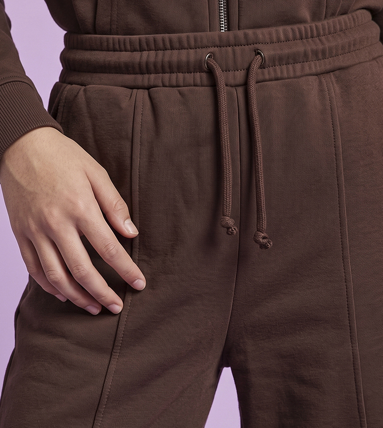 Solid Sweatpants with Drawstring Waist