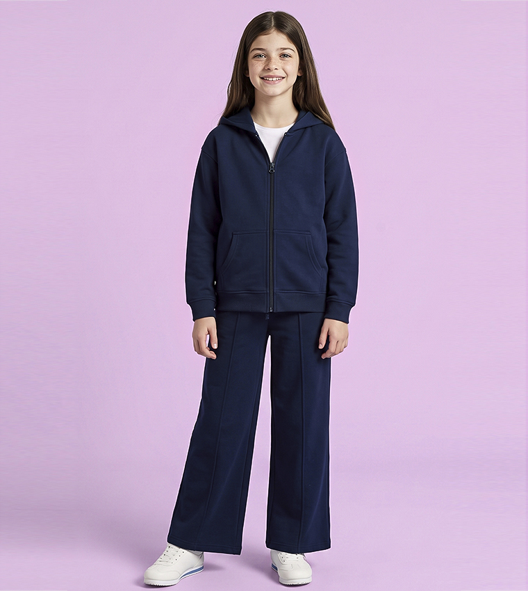 Solid Sweatpants with Drawstring Waist