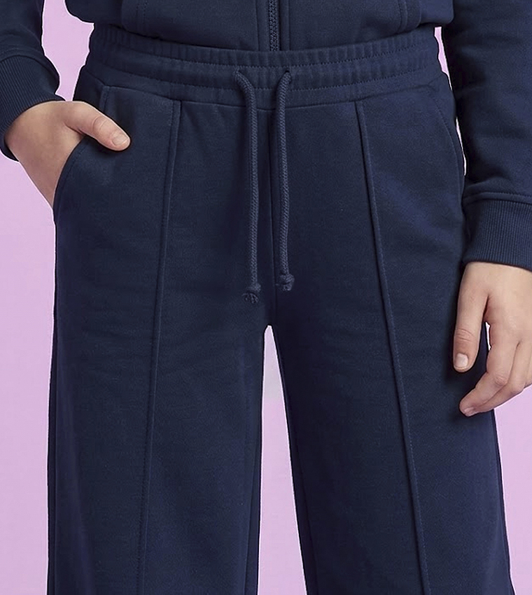 Solid Sweatpants with Drawstring Waist