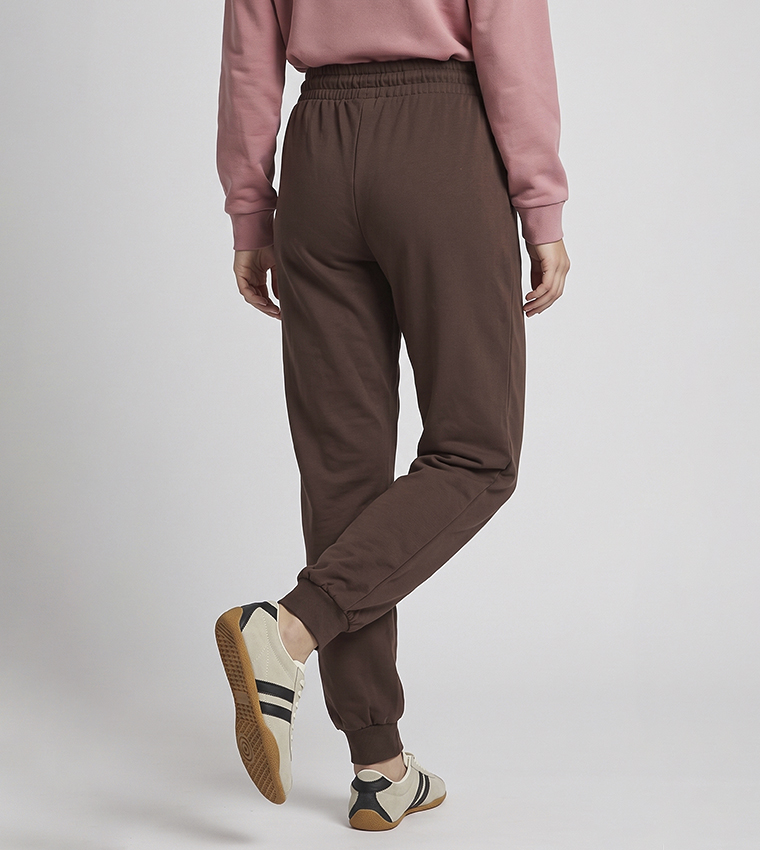 Solid Joggers with Drawstring Waist