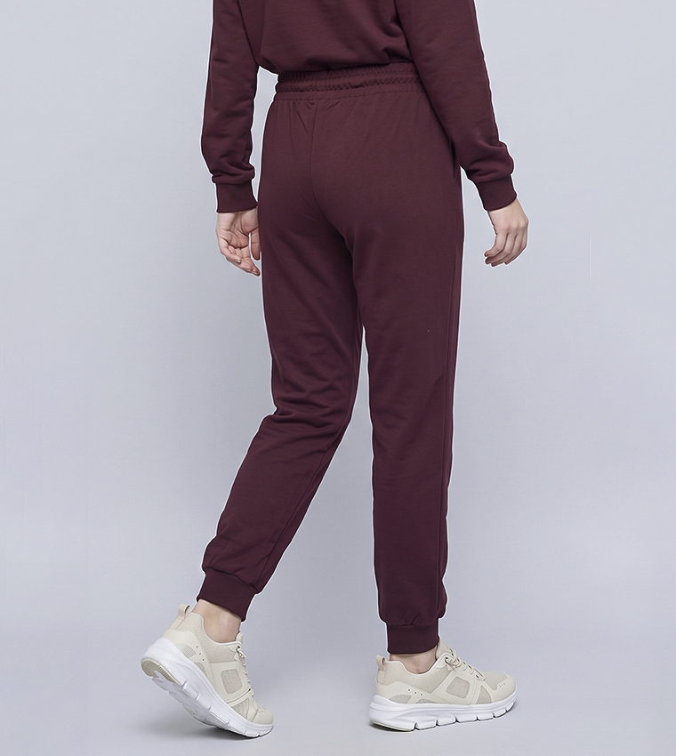 Solid Joggers with Drawstring Waist