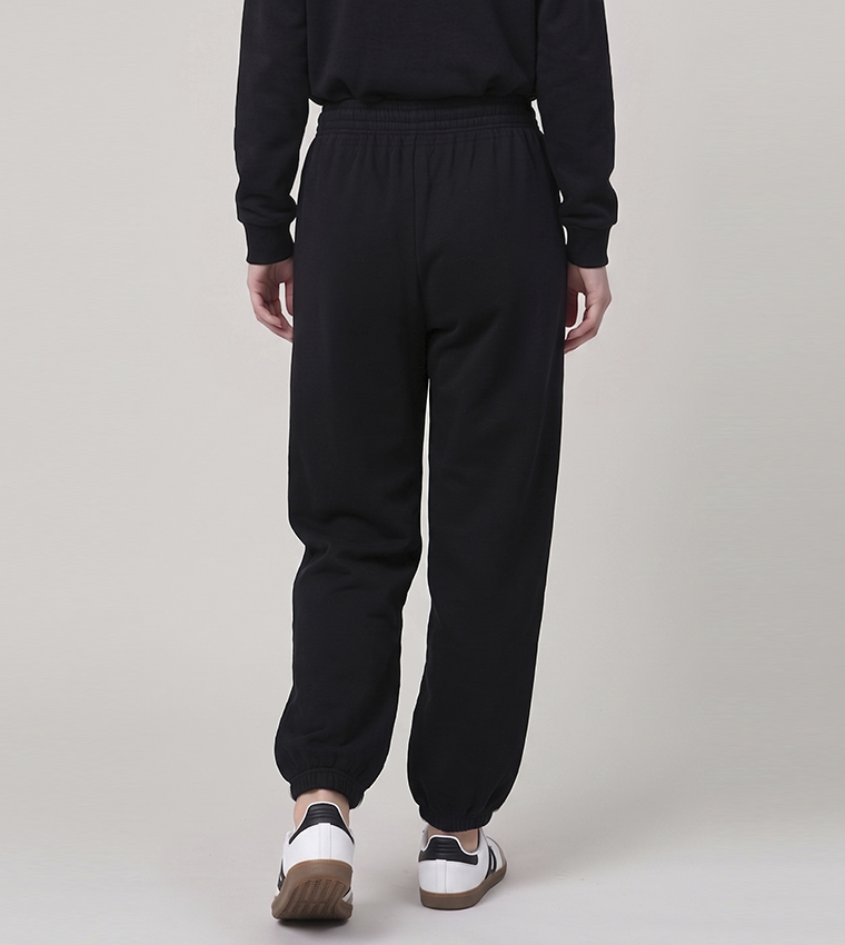 Solid Joggers with Drawstring Waist