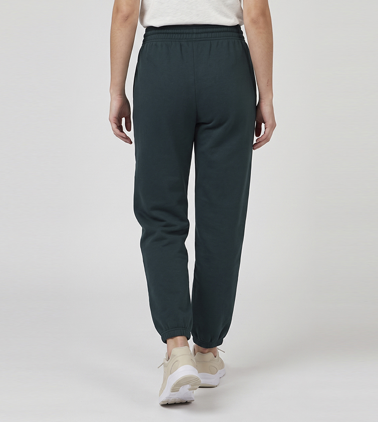 Solid Joggers with Drawstring Waist