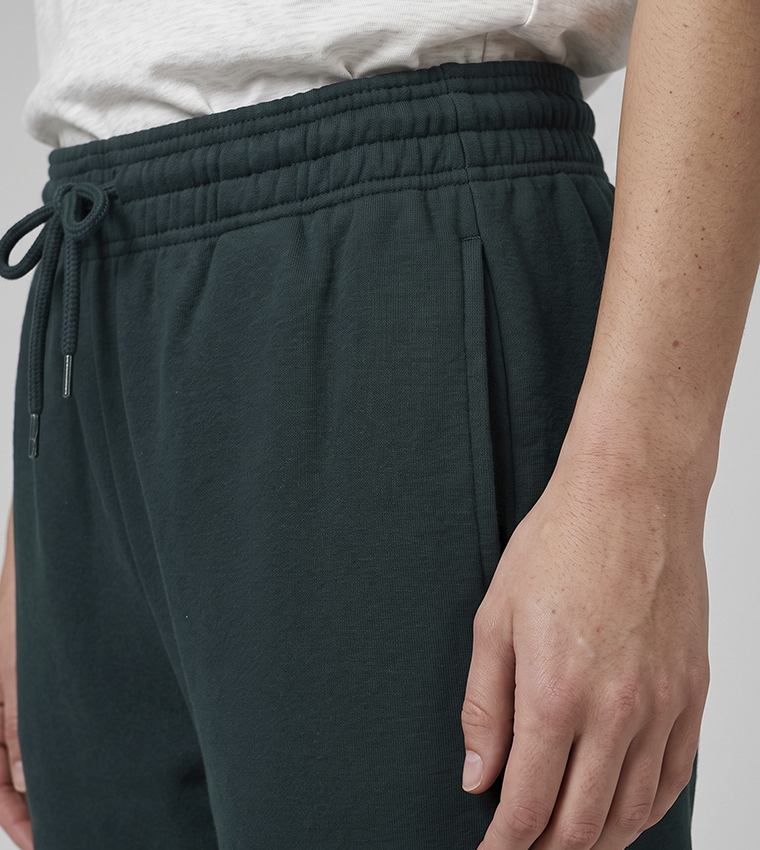 Solid Joggers with Drawstring Waist