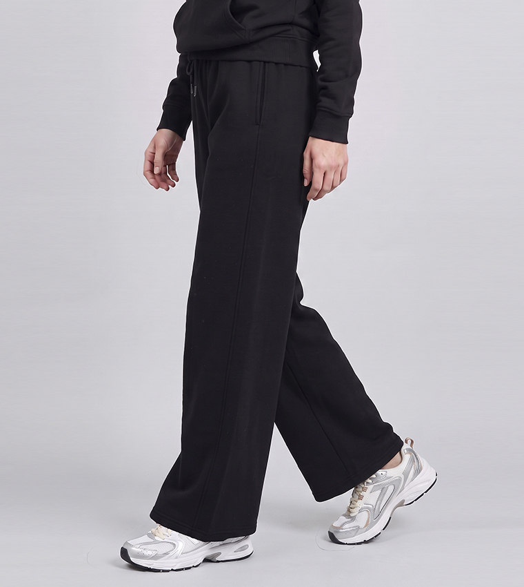 Solid Sweatpants with Drawstring Waist