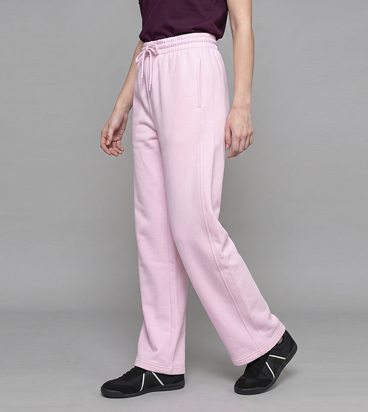 Solid Sweatpants with Drawstring Waist
