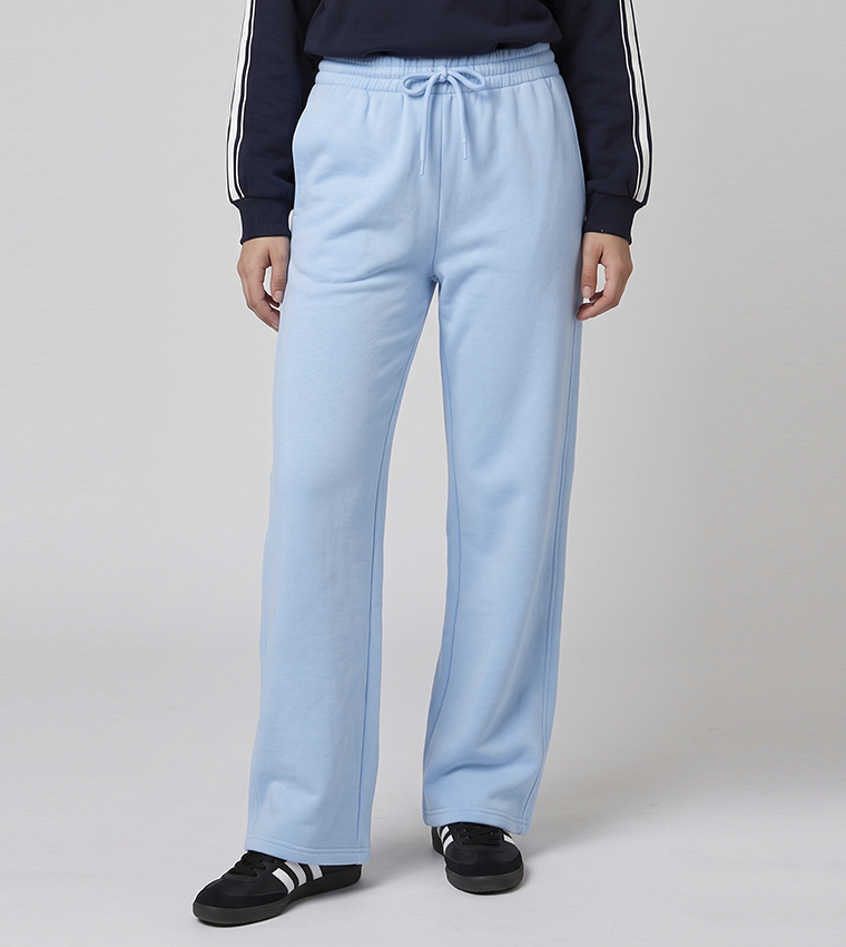 Solid Sweatpants with Drawstring Waist