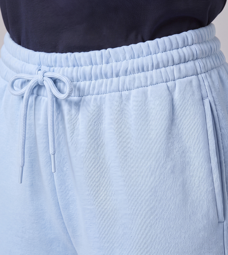 Solid Sweatpants with Drawstring Waist