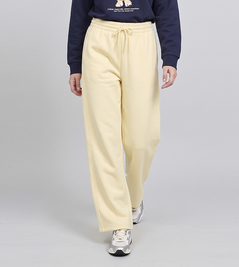 Solid Sweatpants with Drawstring Waist