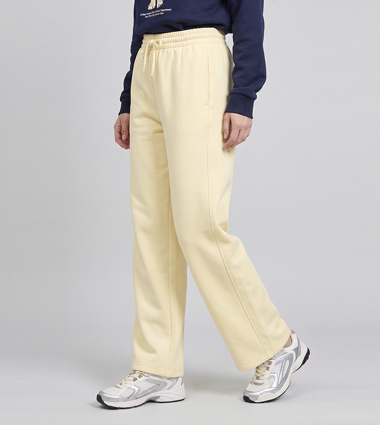 Solid Sweatpants with Drawstring Waist