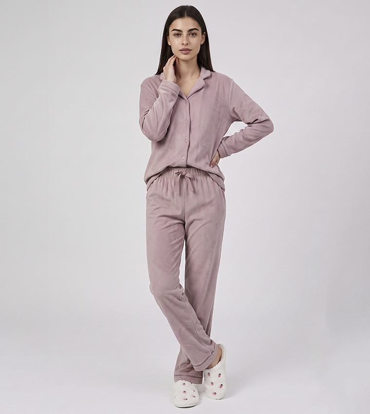 Solid Pyjama Set