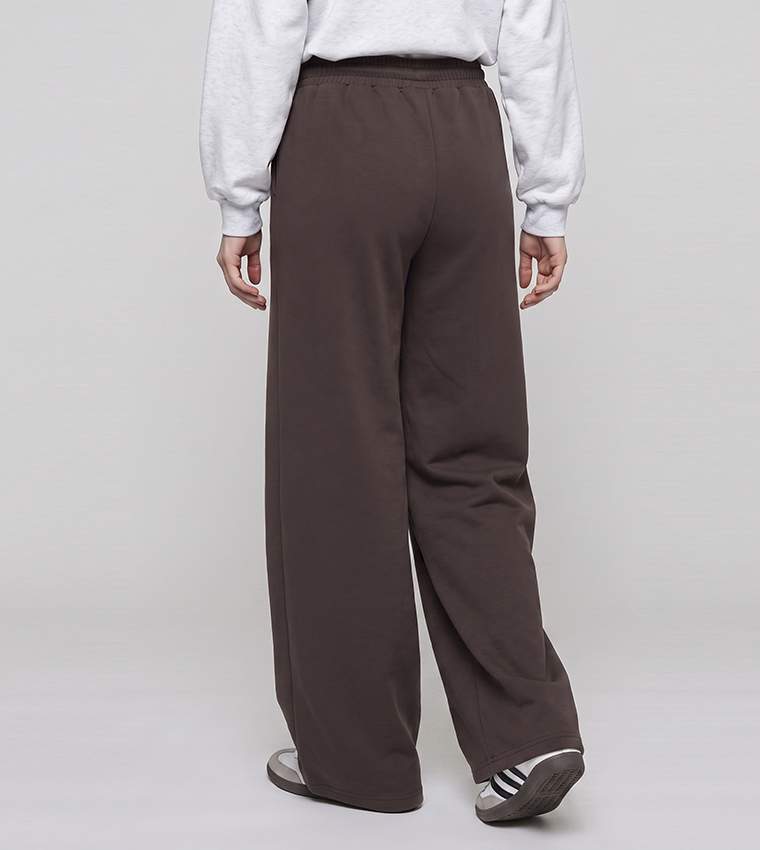 Solid Sweatpants with Drawstring Waist