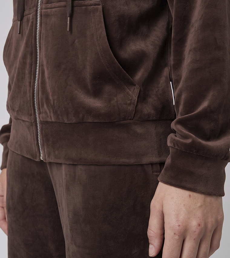 Solid Straight Fit Pants with Drawstring Waist