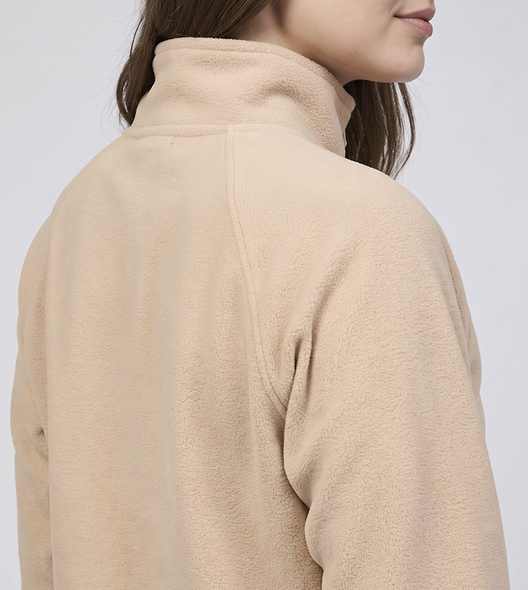 Solid Jacket with Zipper Closure