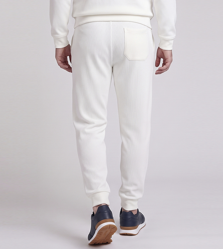 Solid Joggers with Drawstring Waist