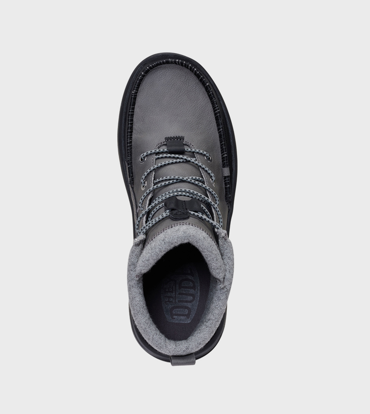 HEY DUDE  Lace up Boots - Grey Lace up Boots