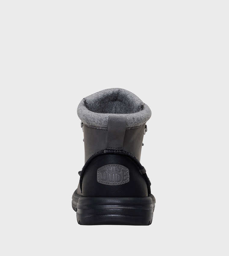 HEY DUDE  Lace up Boots - Grey Lace up Boots