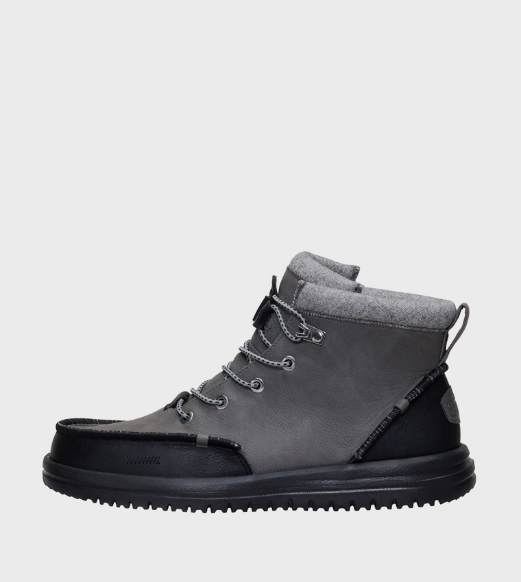 HEY DUDE  Lace up Boots - Grey Lace up Boots