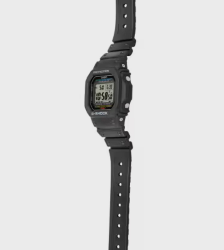 Black Dial Resin Strap Digital Watch