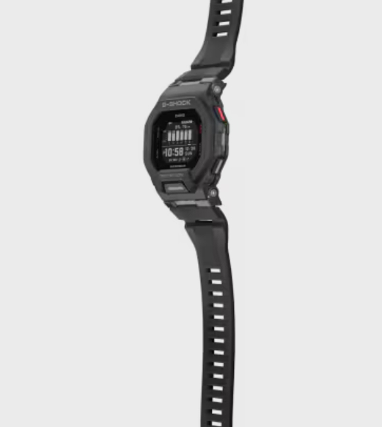 Black Dial Resin Strap Digital Watch