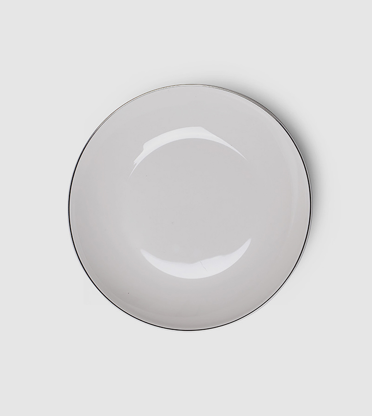 Deep Plate Aleksa Series 20cm White (Porcelain)