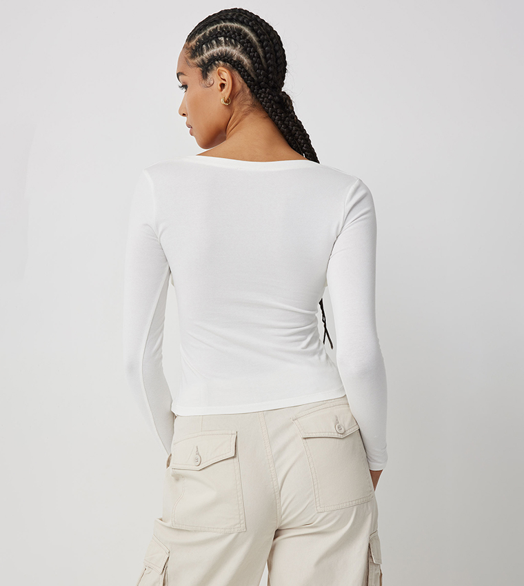 Solid Long Sleeves Top