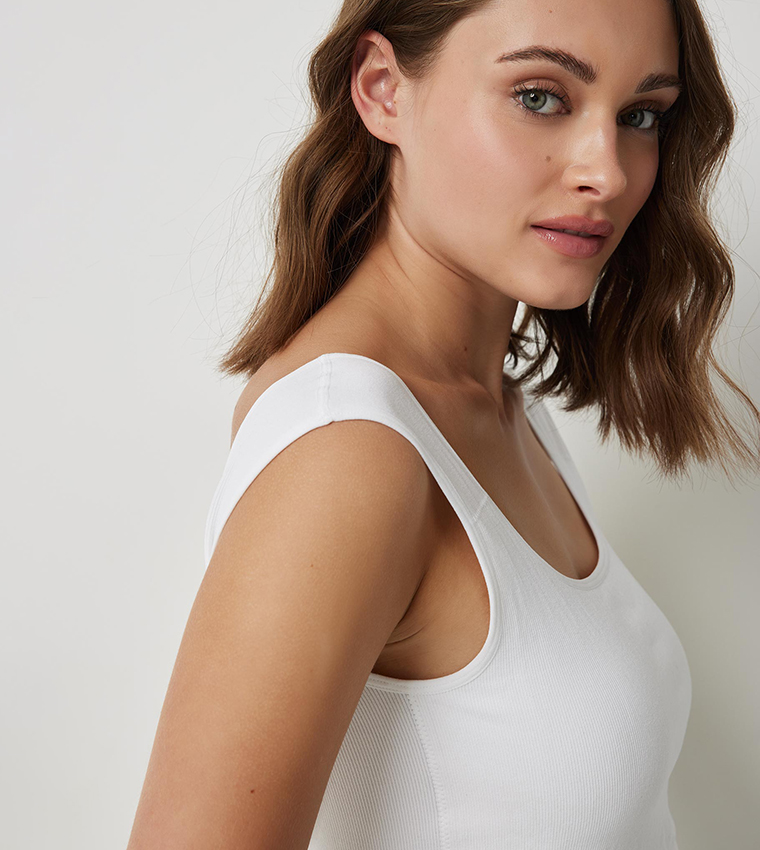 Ribbed Crop Tank Top