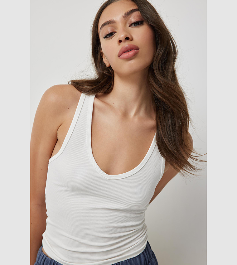 Solid Racerback Tank Top